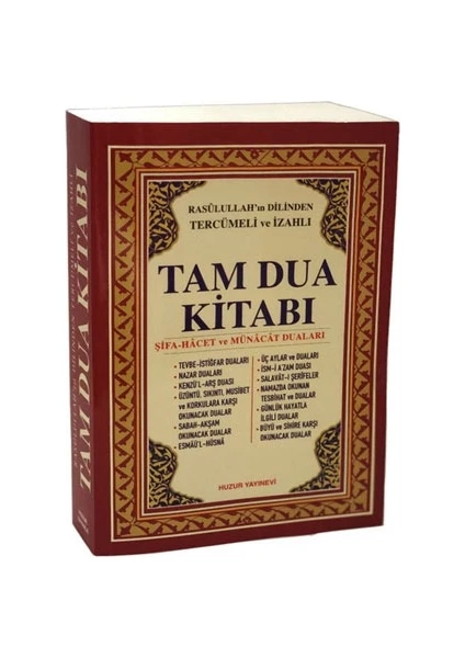 Tam Dua Kitabı - Rasulullah`ın Dilinden Tercümeli ve Izahlı (Karton Kapak)