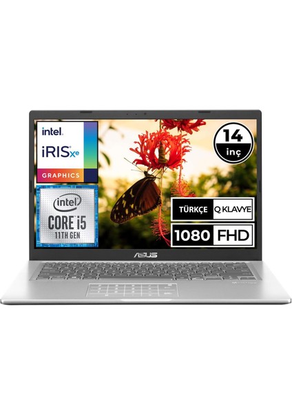 X415EA-EB976A2 I5-1135G7 8gb 1tbssd 14" Fullhd Freedos Taşınabilir Bilgisayar