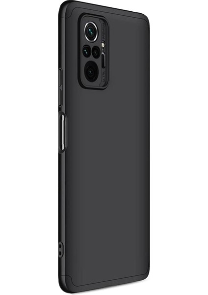 Xiaomi Redmi Note 10 Pro Max Kılıf Double Dip 360 Protective Siyah