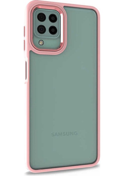 Samsung Galaxy M22 Kılıf Bright Planet Rose Gold