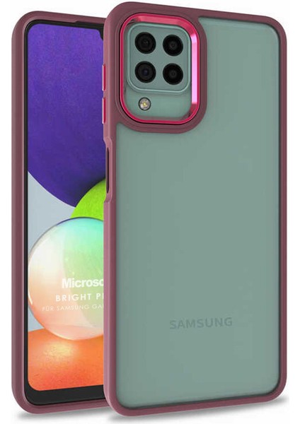 Samsung Galaxy A12 Kılıf Bright Planet Kırmızı