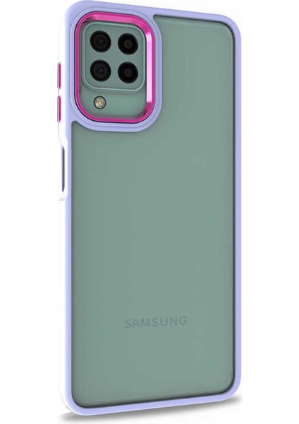 Samsung Galaxy M22 Kılıf Bright Planet Lila