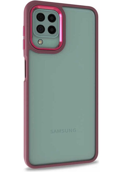 Samsung Galaxy M22 Kılıf Bright Planet Kırmızı