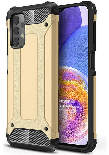 Samsung Galaxy A23 Kılıf Rugged Armor Gold