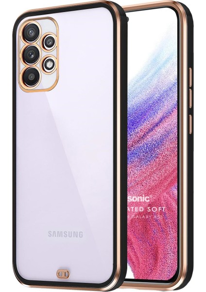 Samsung Galaxy A53 5g Kılıf Laser Plated Soft Siyah