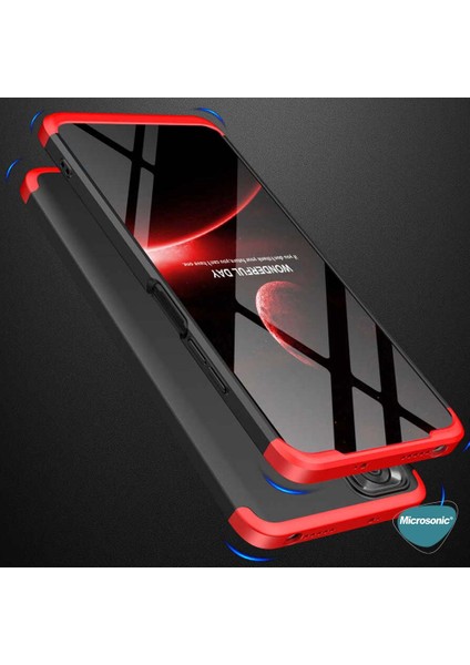 Xiaomi Redmi Note 11 Kılıf Double Dip 360 Protective Siyah Gri