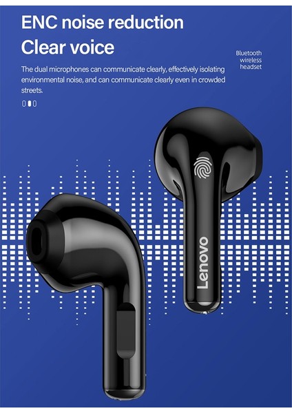 LP12 Bluetooth 5.0 Enc Gürültü Azaltma Kablosuz Bluetooth Kulaklık (Beyaz)( Yurt Dışından )