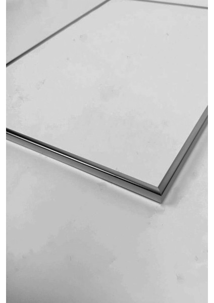 Üçlü Mermer Desenli Alüminyum Gümüş Renkli Metal Çerçeveli Poster Seti fiyatları