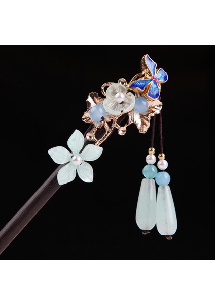 Saç Pins Ahşap Saç Pin Çiçek Saç Şekillendirici (Yurt Dışından)