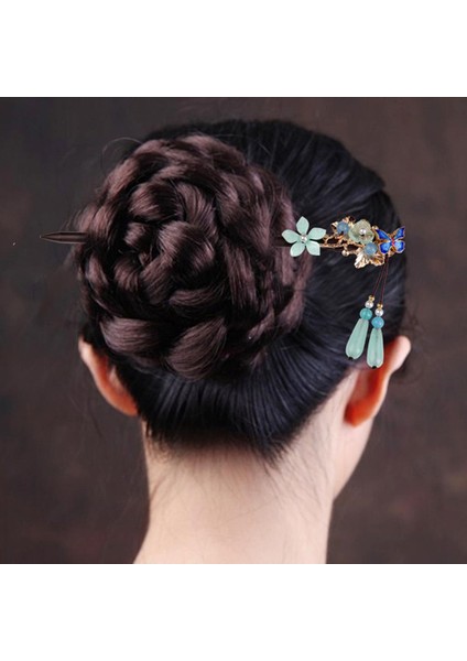 Saç Pins Ahşap Saç Pin Çiçek Saç Şekillendirici (Yurt Dışından)