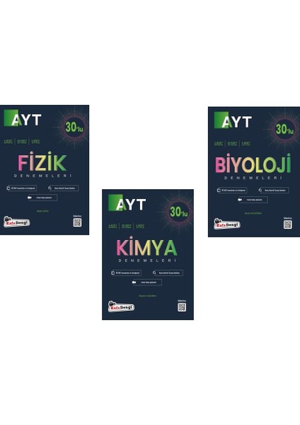 AYT Fizik Kimya Biyoloji Branş Deneme Seti 2022