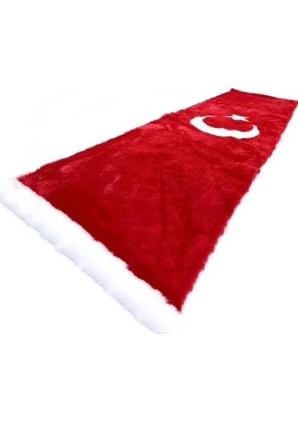 Peluş Türk Bayrağı Torpido Halısı Ay Yıldız 150 x 46 cm REY446283