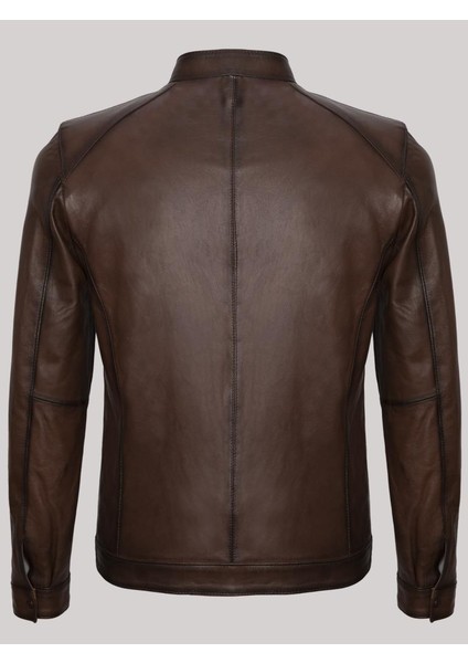 Deri Kahverengi Erkek Deri Mont Dik Yaka Oscar Deri Ceket fiyatları