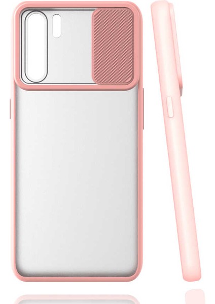 Oppo Reno 3 Uyumlu Kılıf Kayar Sürgülü Lens Koruma Sliding Lens Protective Case