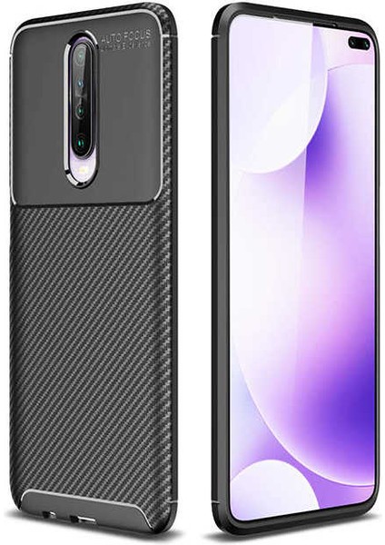 Xiaomi Redmi K30 Uyumlu Kılıf Legion Series Flexible Soft Carbon Design Case