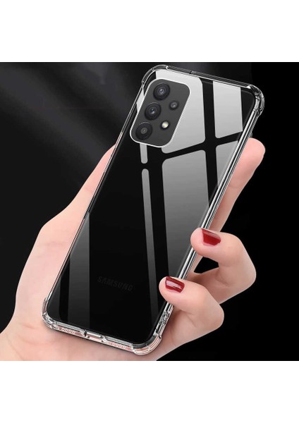 Samsung Galaxy A72 Uyumlu Kılıf Case, Şeffaf Ultra Koruma Hard Transparent Ultra Protected