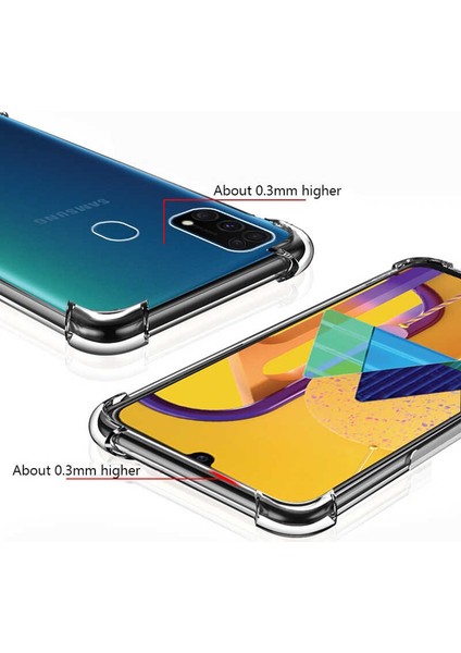 Samsung Galaxy M31 Uyumlu Kılıf Case, Şeffaf Ultra Koruma Hard Transparent Ultra Protected modelleri
