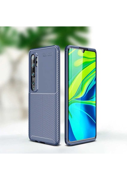 Xiaomi Mi Note 10 Uyumlu Kılıf Legion Series Flexible Soft Carbon Design Case