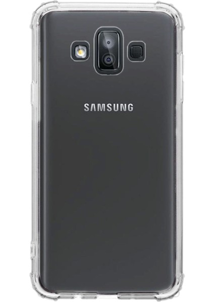 Samsung Galaxy J7 Duo Uyumlu Kılıf Case, Şeffaf Ultra Koruma Hard Transparent Ultra Protected