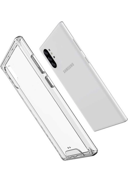 Samsung Galaxy Note 10 Plus Uyumlu Kılıf Şeffaf Sert Ultra Koruma Teknolojisi Transparent Case