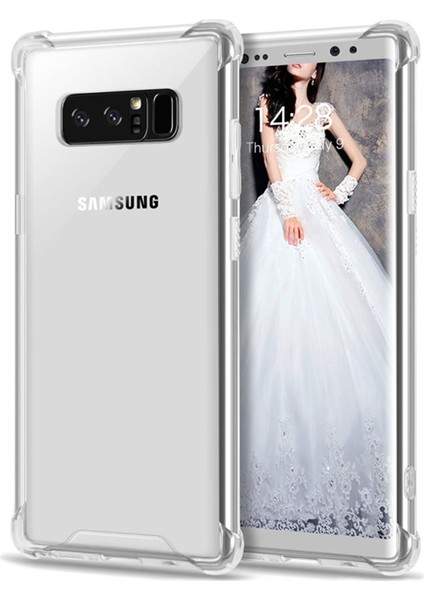 Samsung Galaxy Note 8 Uyumlu Kılıf Case, Şeffaf Ultra Koruma Hard Transparent Ultra Protected