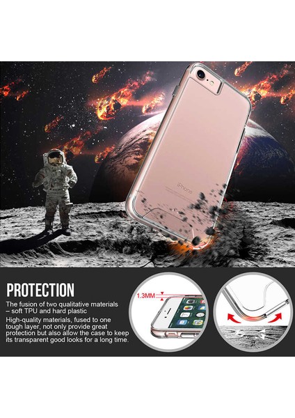 Apple iPhone 6 Plus Uyumlu Kılıf Şeffaf Sert Ultra Koruma Teknolojisi Transparent Case fırsatları