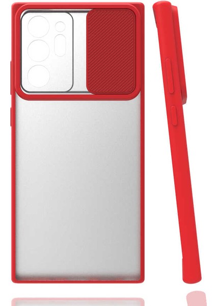 Samsung Galaxy Note 20 Ultra Uyumlu Kılıf Kayar Sürgülü Lens Koruma Sliding Lens Protective Case