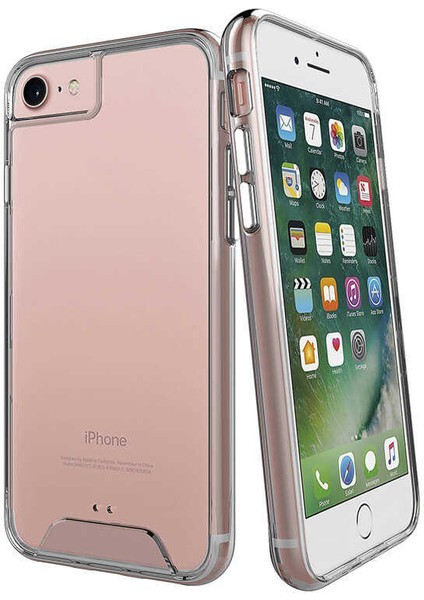 Apple iPhone 7-8 Uyumlu Kılıf Şeffaf Sert Ultra Koruma Teknolojisi Transparent Case