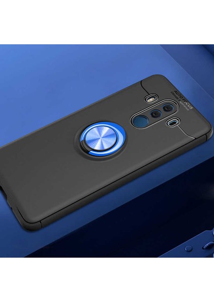 Huawei Mate 10 Pro Uyumlu Kılıf Standlı Manyetik Yüzüklü Esnek Yumuşak Silikon Case