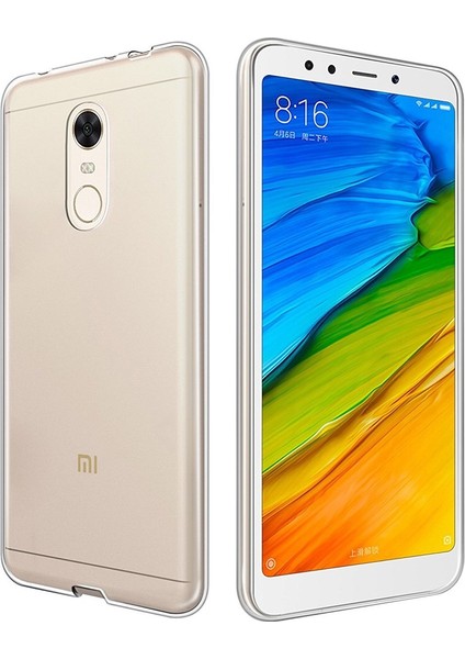 Xiaomi Redmi 5 Plus Uyumlu Kılıf Case, Soft, Transparent, Şeffaf Ultra Esnek Ince Silikon