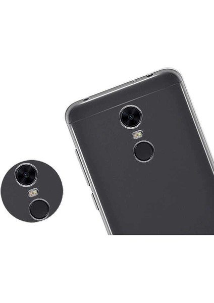 Xiaomi Redmi 5 Plus Uyumlu Kılıf Case, Soft, Transparent, Şeffaf Ultra Esnek Ince Silikon