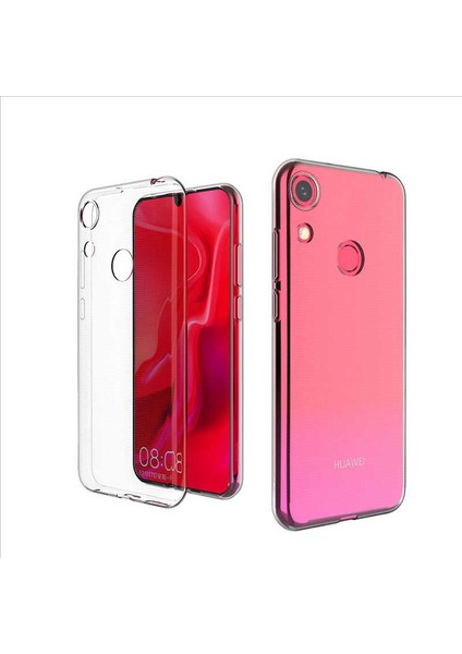 Huawei Honor 8A Uyumlu Kılıf Case, Soft, Transparent, Şeffaf Ultra Esnek Ince Silikon