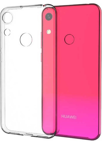 Huawei Honor 8A Uyumlu Kılıf Case, Soft, Transparent, Şeffaf Ultra Esnek Ince Silikon