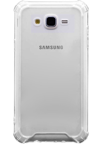 Samsung Galaxy J7 Core Uyumlu Kılıf Case, Şeffaf Ultra Koruma Hard Transparent Ultra Protected