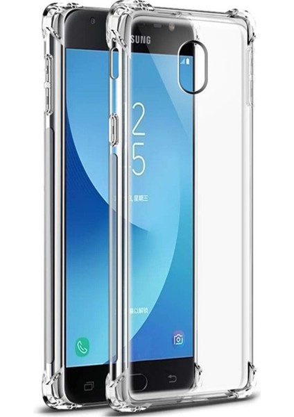 Samsung Galaxy J7 Pro (J730) Uyumlu Kılıf Case, Şeffaf Ultra Koruma Hard Transparent Ultra Protected