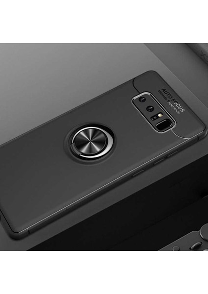 Samsung Galaxy Note 8 Uyumlu Kılıf Standlı Manyetik Yüzüklü Esnek Yumuşak Silikon Case