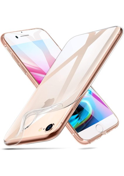 Apple iPhone 7 Uyumlu Kılıf Case, Soft, Transparent, Şeffaf Ultra Esnek Ince Silikon