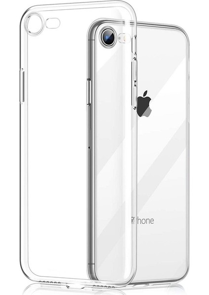 Apple iPhone 7 Uyumlu Kılıf Case, Soft, Transparent, Şeffaf Ultra Esnek Ince Silikon