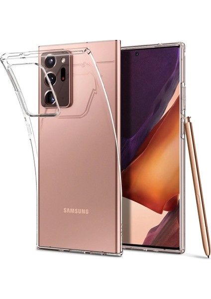 Samsung Galaxy Note 20 Uyumlu Kılıf Case, Soft, Transparent, Şeffaf Ultra Esnek Ince Silikon