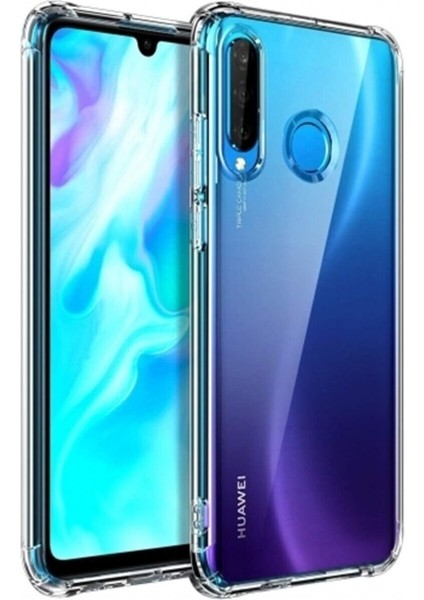 Huawei P30 Lite Uyumlu Kılıf Case, Şeffaf Ultra Koruma Hard Transparent Ultra Protected