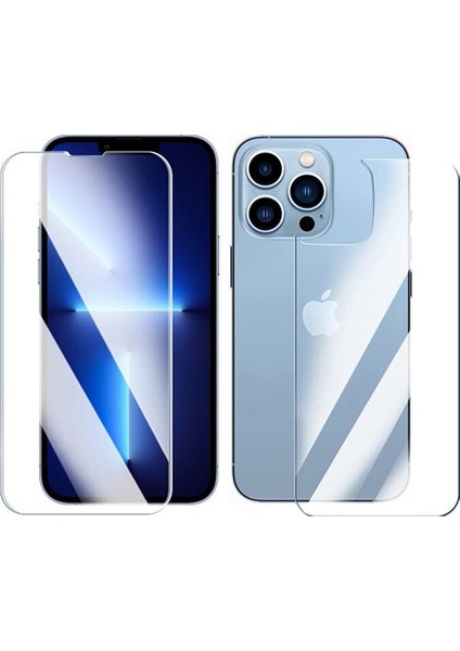 Apple iPhone 13 Pro Uyumlu Ön ve Arka Ekran Koruyucu Yeni Nesil‬ Yüksek Kalite Hd Cam