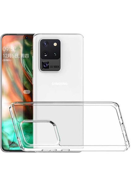 Samsung Galaxy S20 Ultra Uyumlu Kılıf Sert Şeffaf Güçlendirilmiş Kapak Transparent Hard Cover Case fiyatları