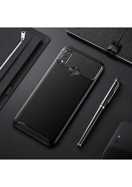 Huawei Honor 8x Uyumlu Kılıf Legion Series Flexible Soft Carbon Design Case