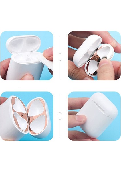 Esf Apple Airpods Pro Kapak Içi Toz Önleyici Metal Sticker