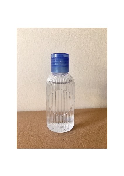 50 ml Mavi Fliptop Kapak DNZ21 Özel Tasarım Dezenfektan - Kolonya - Parfüm Boş Şişesi
