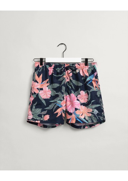Erkek Lacivert Desenli Mayo Şort 922216004.410
