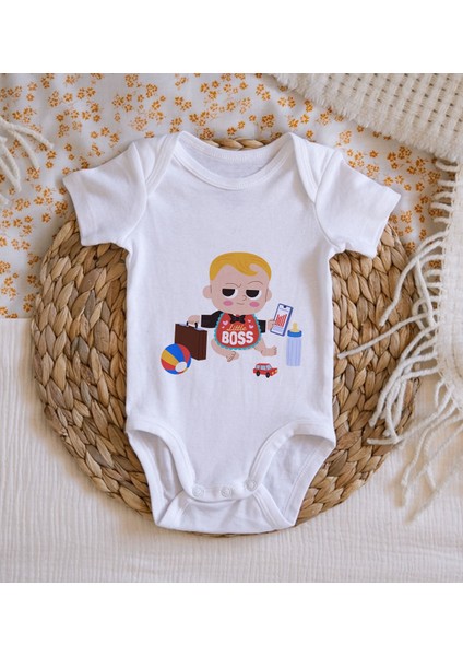 Gift Little Boss Tasarımlı Bebek Body Zıbın - Model 1 fiyatları