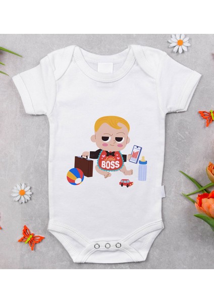 Gift Little Boss Tasarımlı Bebek Body Zıbın - Model 1 modelleri
