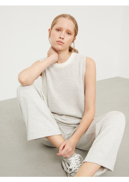 Pamuklu Beli Lastikli Regular Fit Triko Pantolon