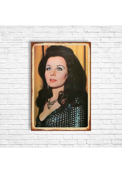 Fatma Girik Retro Ahşap Poster